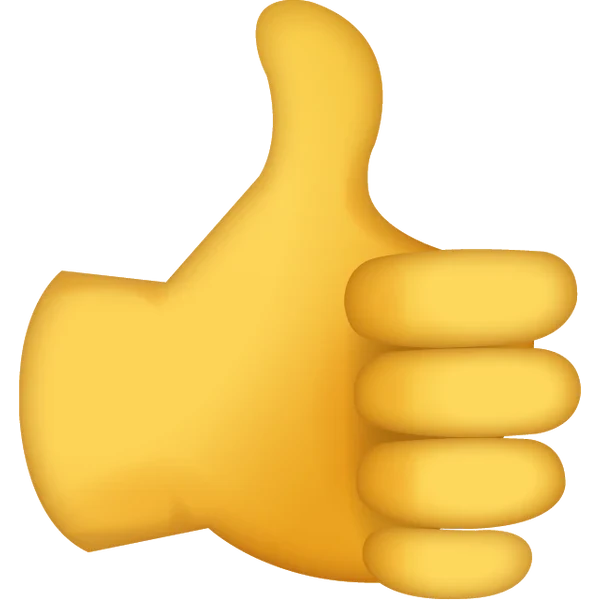 Эмоджи большой палец вверх